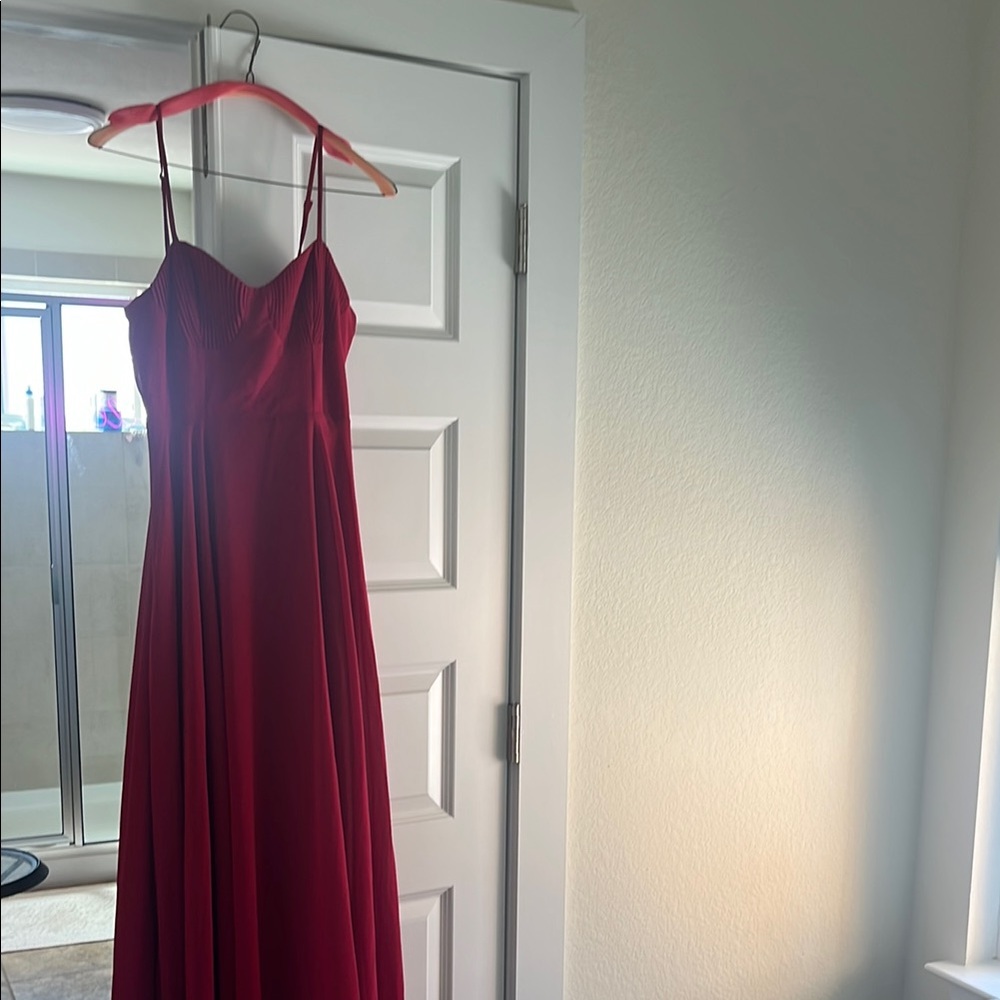 Elegant Red Maxi Dress